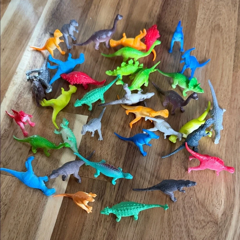 Colorful Miniature Dinosaur Toy Set